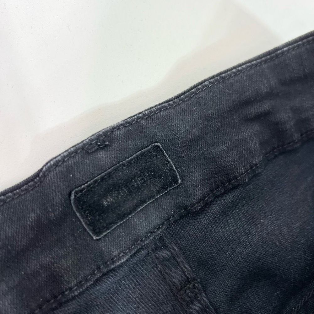 Mother Looker Ankle Fray Guilty Glitter Racer Jeans Womens 29 Black Frayed Hem - Picture 4 of 14